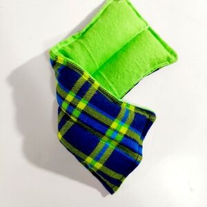 Plaid therapeutic heating-cooling rice bag, eye bag, pain relief, migrain